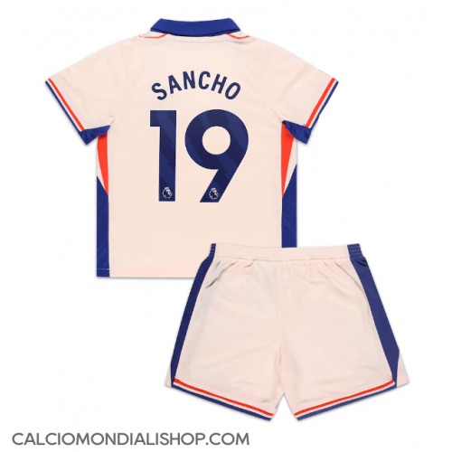 Maglie da calcio Chelsea Jadon Sancho #19 Seconda Maglia Bambino 2024-25 Manica Corta (+ Pantaloni corti)